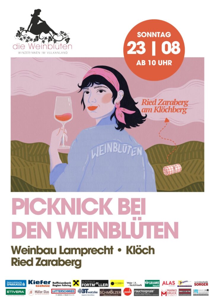 Picknick bei den Weinblüten